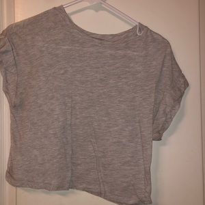 Grey crop top